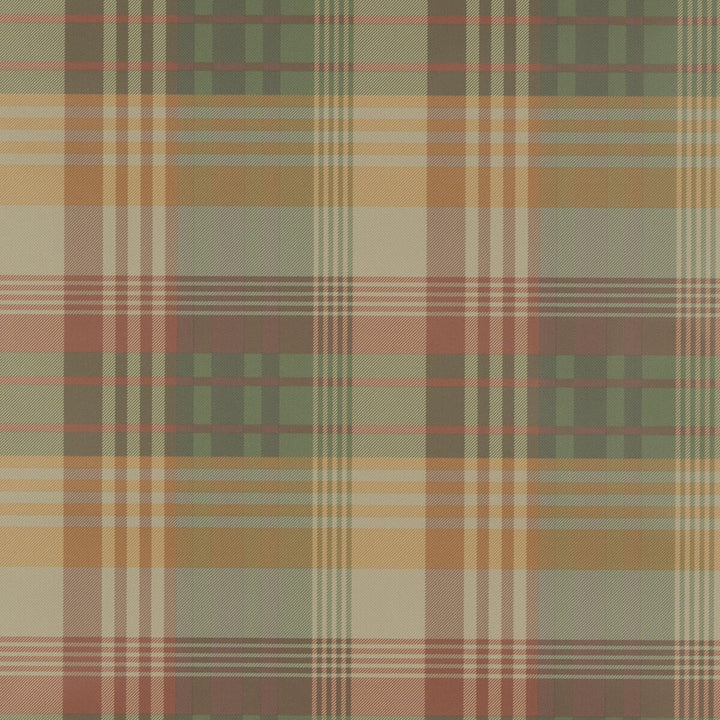 Mulberry Ancient Tartan Spice by Mulberry Designer Wallcovering BOHEMIAN ROMANCE PAPER - 100% United Kingdom Horizontal: and Vertical: 10.244 20.488 - Swanky Fabrics -
