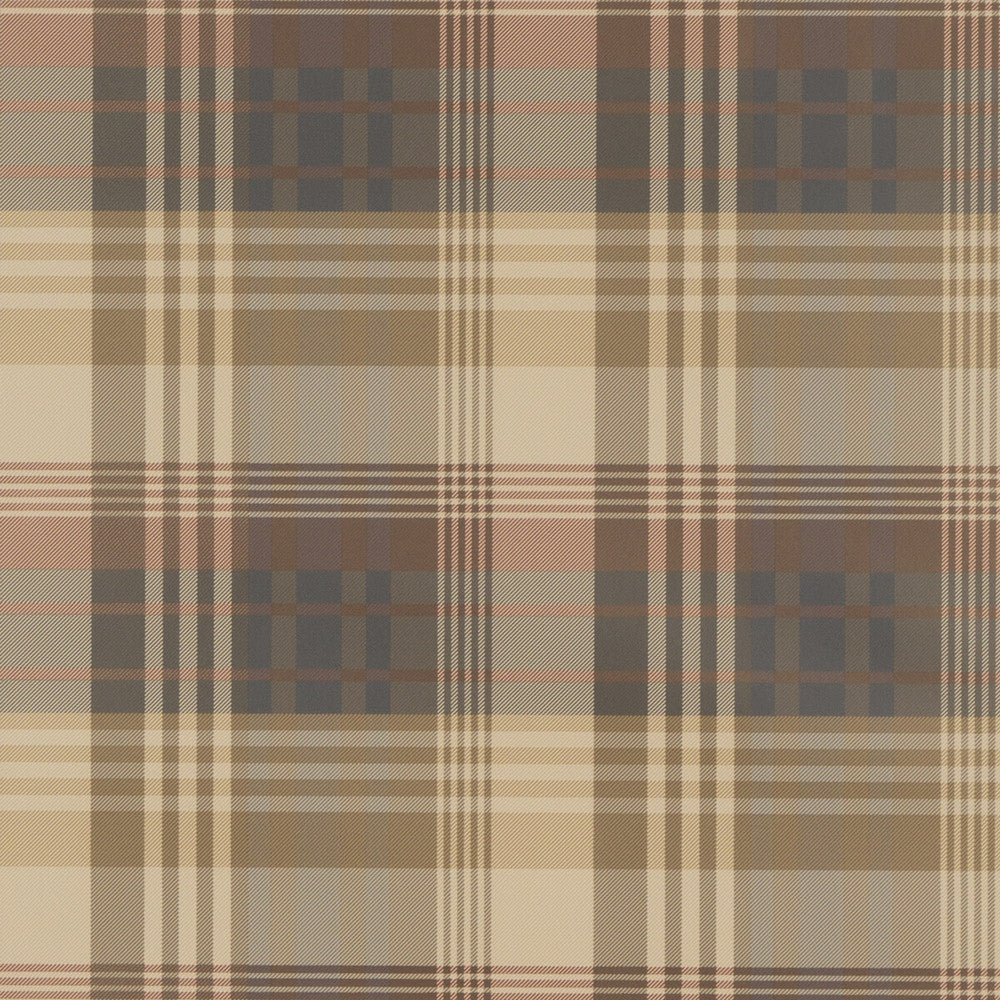 Mulberry Ancient Tartan Red/Charcoal by Mulberry Designer Wallcovering BOHEMIAN ROMANCE PAPER - 100% United Kingdom - Horizontal: - and Vertical: 10.244 20.488 - Swanky Fabrics -