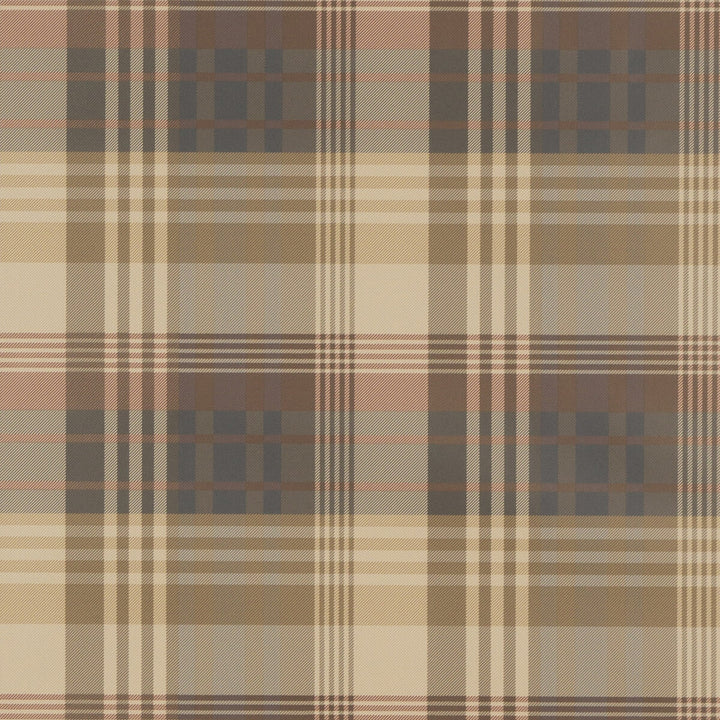 Mulberry Ancient Tartan Red/Charcoal by Mulberry Designer Wallcovering BOHEMIAN ROMANCE PAPER - 100% United Kingdom Horizontal: and Vertical: 10.244 20.488 - Swanky Fabrics -