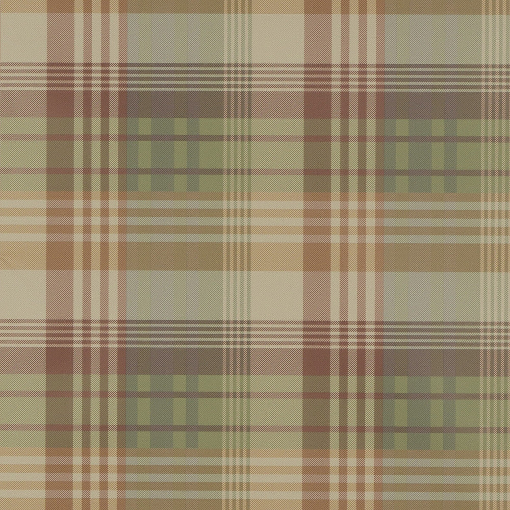 Mulberry Ancient Tartan Mulberry Tartan by Mulberry Designer Wallcovering BOHEMIAN ROMANCE PAPER - 100% United Kingdom - Horizontal: - and Vertical: 10.244 20.488 - Swanky Fabrics -