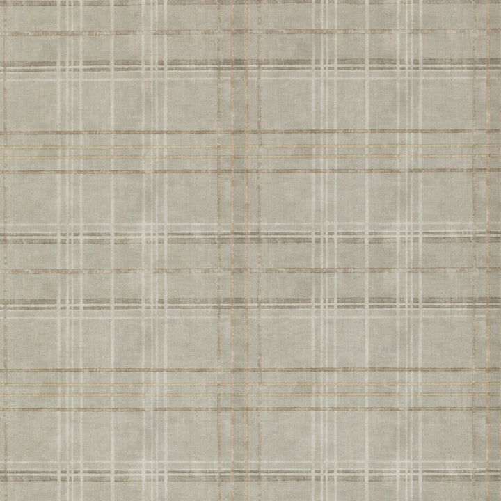 Shetland Plaid Woodsmoke by Mulberry Designer Wallcovering MODERN COUNTRY PAPER - 100% United Kingdom Horizontal: 26.989 and Vertical: 12.608 26.989 - Swanky Fabrics -