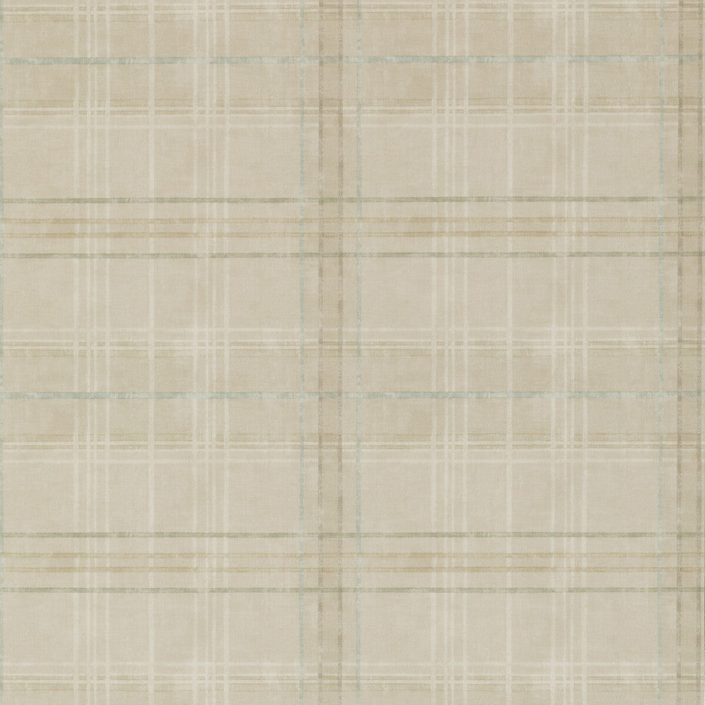 Shetland Plaid Stone by Mulberry Designer Wallcovering MODERN COUNTRY PAPER - 100% United Kingdom - Horizontal: 26.989 and Vertical: 12.608 26.989 - Swanky Fabrics -