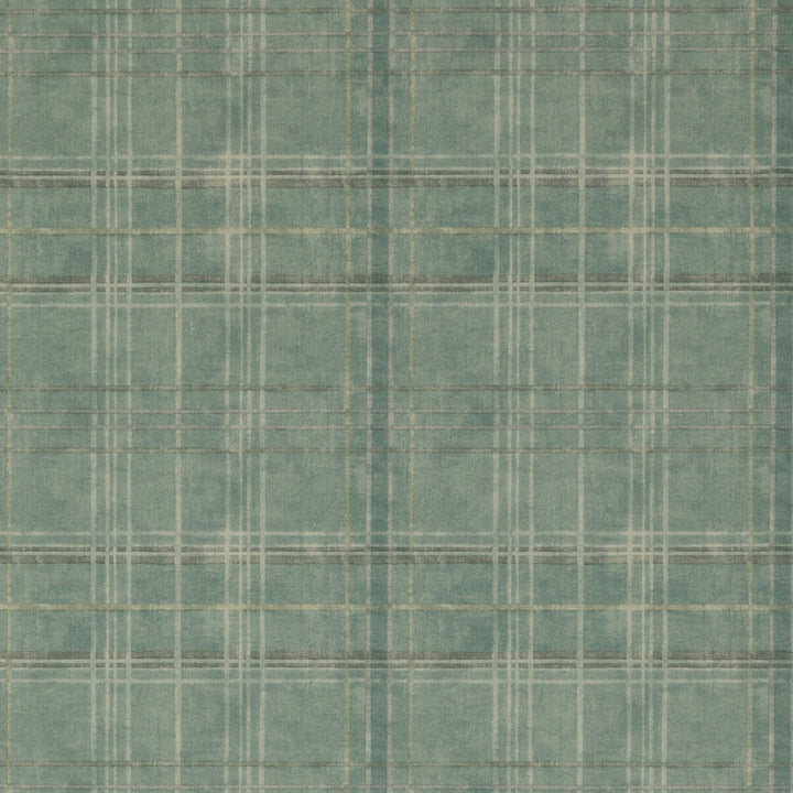 Shetland Plaid Teal by Mulberry Wallcovering Mulberry Wallcovering Shetland Plaid TealWallcovering MODERN COUNTRY NON WOVEN - 100% United Kingdom </p><p>Repeat: H: 26.989, V: 12.608 26.989 - Fabric Carolina -