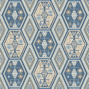 Buckland Blue by Mulberry Designer Wallcovering