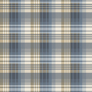Mulberry Ancient Tartan Indigo by Mulberry Designer Wallcovering