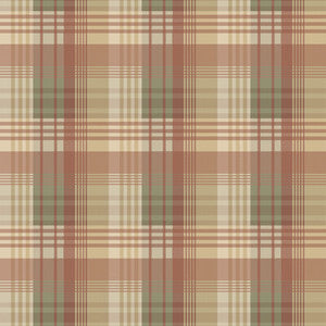 Mulberry Ancient Tartan Lovat/Red by Mulberry Designer Wallcovering