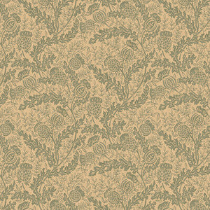 Mulberry Thistle Teal FG108.R11.0 By Mulberry Designer Wallcovering