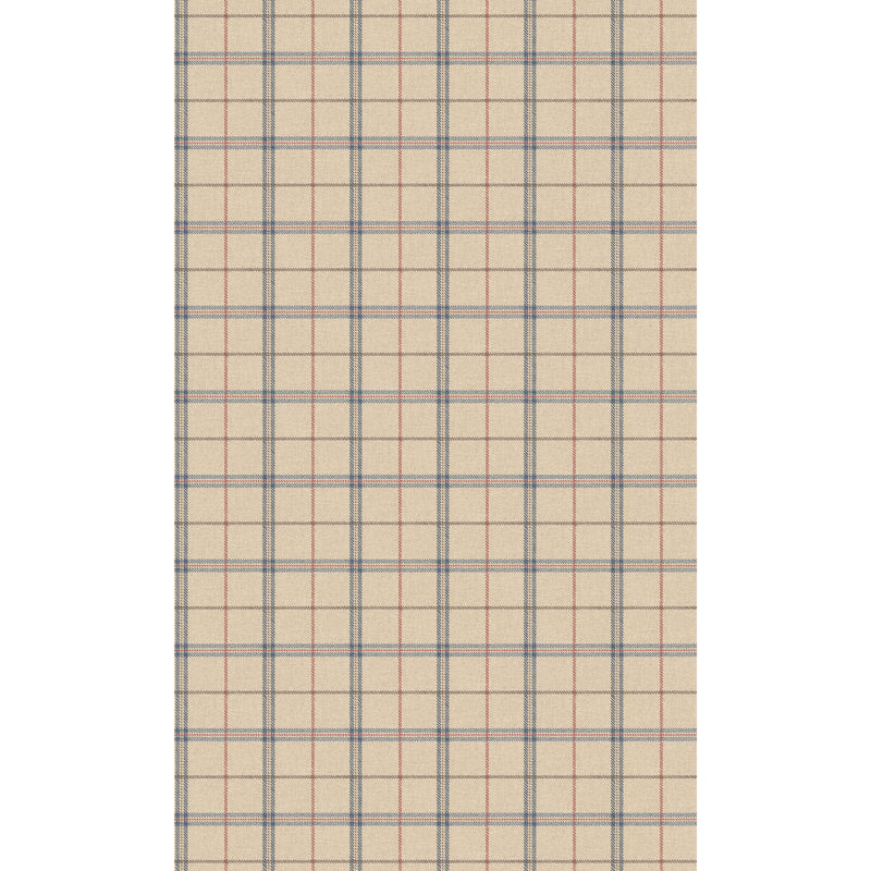 Islay - Blue/Red FG120.G103.0 by Mulberry Designer Wallcovering