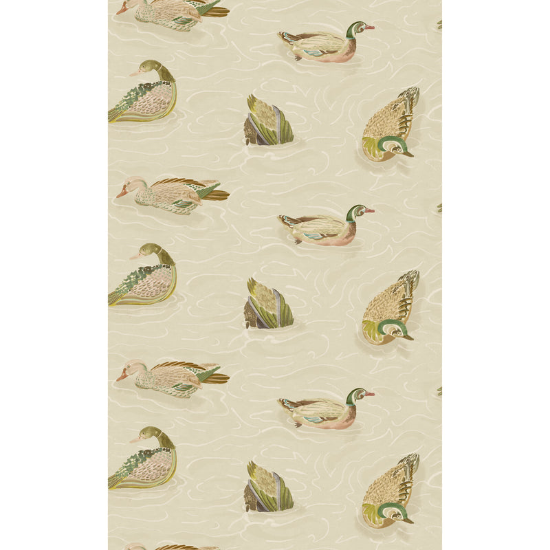 Duck Pond - Emerald/Stone FG122.S48.0 by Mulberry Designer Wallcovering