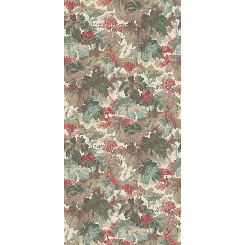 Country Walk - Teal/Rose FG123.R54.0 by Mulberry Designer Wallcovering