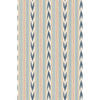 Newport Stripe - Blue/Red FG127.G103.0 by Mulberry Designer Wallcovering