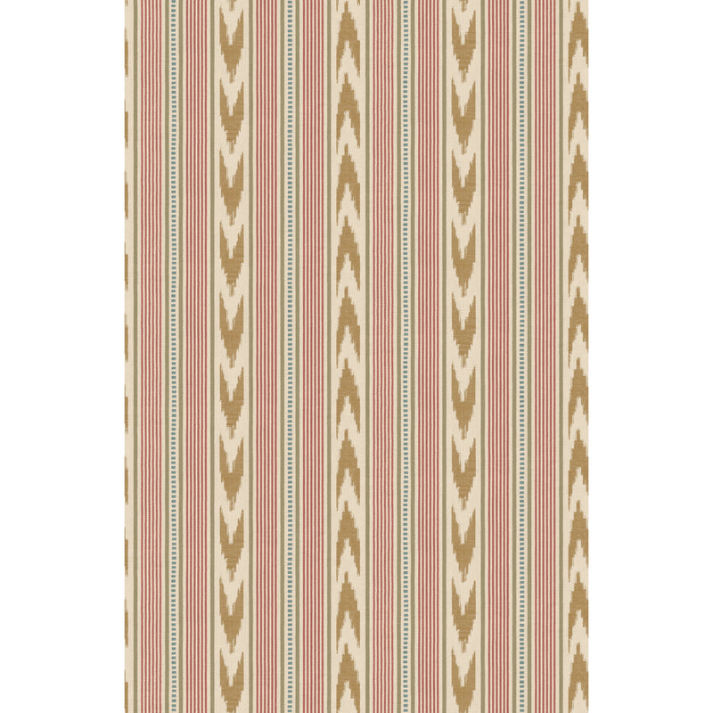 Newport Stripe - Old Red/Sand FG127.V92.0 by Mulberry Designer Wallcovering
