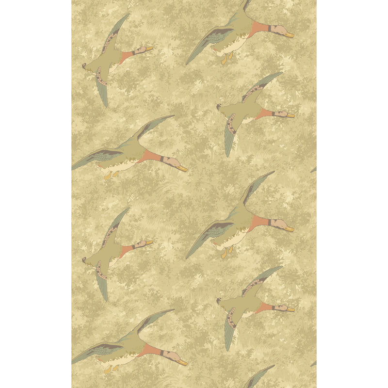 Forest Ducks - Parchment FG128.J107.0 by Mulberry Designer Wallcovering