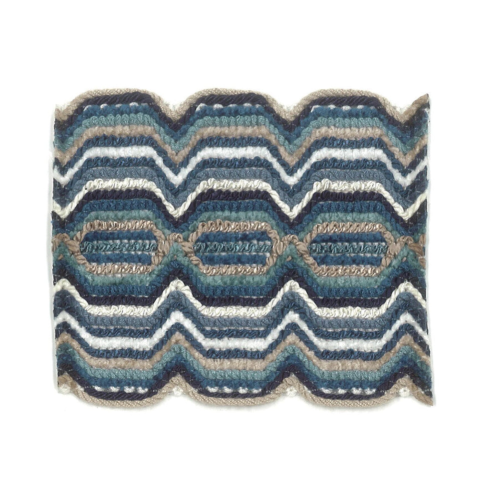 Fiesta 2 Ocean by Stout Designer Trim NEW WORLD TRIM VOLUME II 91%SVI 9%NYL CHINA </p><p>Repeat: 0 2.88 in - Swanky Fabrics -