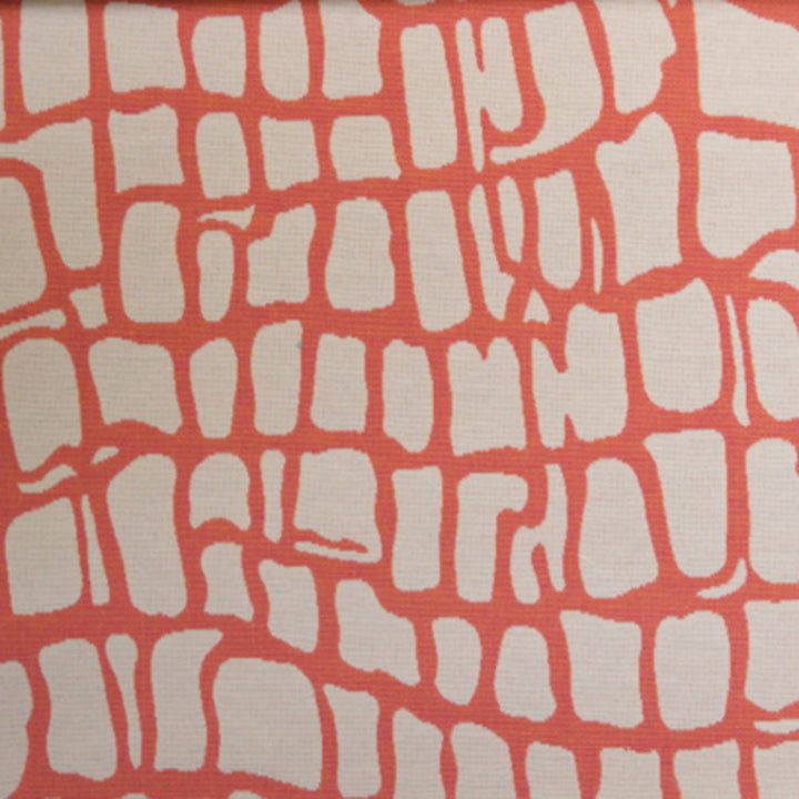 Fiji Col. Coral by Europatex Designer Fabric Pacific 75% Cotton / 25% Polyester V: 16.34" H: 14.96" 57.00 inches - Swanky Fabrics -