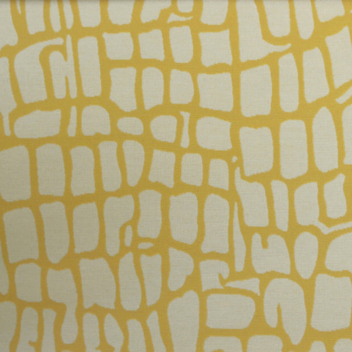 Fiji Col. Yellow by Europatex Designer Fabric Pacific 75% Cotton / 25% Polyester V: 16.34" H: 14.96" 57.00 inches - Swanky Fabrics -