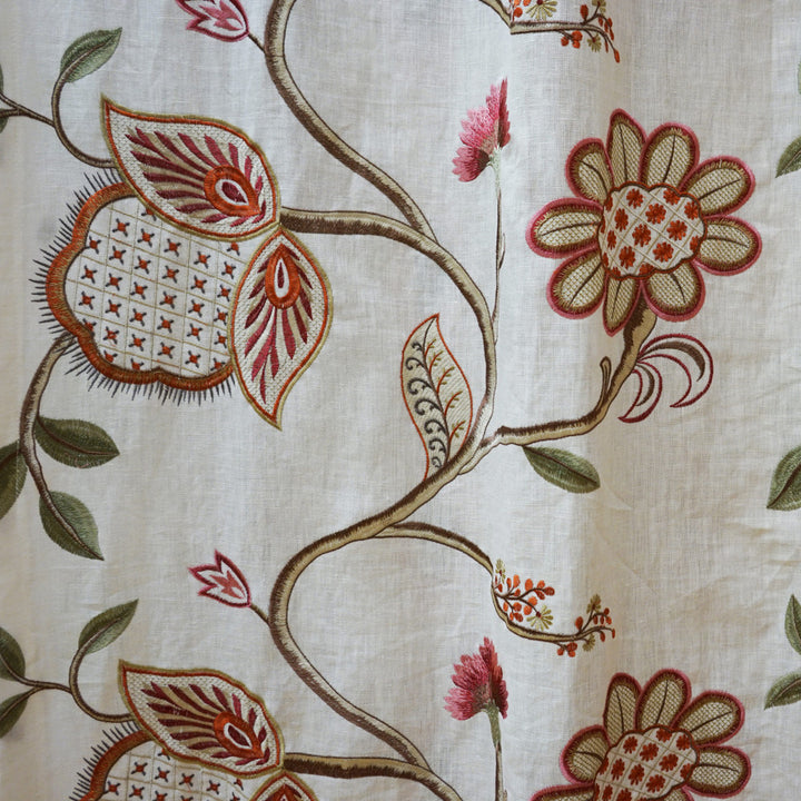 Fiore 26Sj101 by JF Designer Fabric JF Studio 60% Linen, 38% Viscose, 2% Cotton India Horizontal: 24.875 and Vertical: 15.375 54 - Swanky Fabrics -