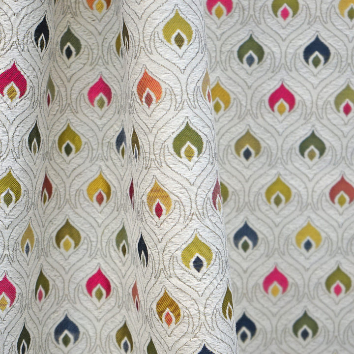 FLAME 75SJ101 by JF Designer Fabric JF Studio 57% Viscose, 43% Polyester India  Horizontal: 13.125 and Vertical: 8.75 57  - Swanky Fabrics -