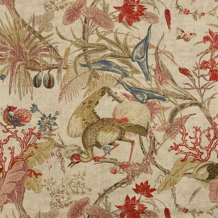 Floater Starberry by Magnolia Designer Fabric - 100% Linen Uk 25 Horizontal: 27 and Vertical: 24 54" - Swanky Fabrics -