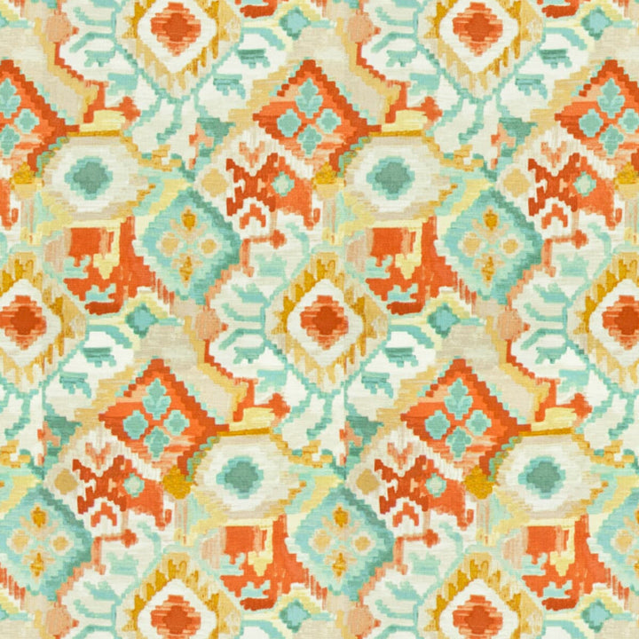 Flourish 2 Pumpkin by Stout Designer Fabric RAINBOW LIBRARY TANGERINE/CLOVE 100%COT PAKISTAN FLAME RETARDANT-U.F.A.C. CLASS 1 FLAME RETARDANT-N.F.P.A. 260A CLASS 1 CATB 117-2013 Horizontal: 13.5 and Vertical: 26.5 54 in - Swanky Fabrics -
