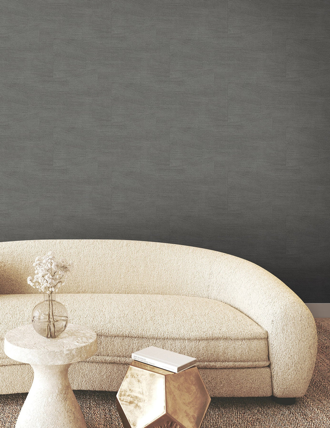 Higher Ground Geo Onyx Wallpaper by York Wallcoverings Designer