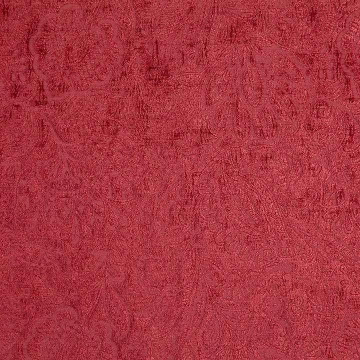 Folie # 301 Cherry by Maxwell Designer Fabric Classic Chenilles 85% POLYESTER/15% COTTON INDIA V-13.4"H-13.75" 55" - Swanky Fabrics -