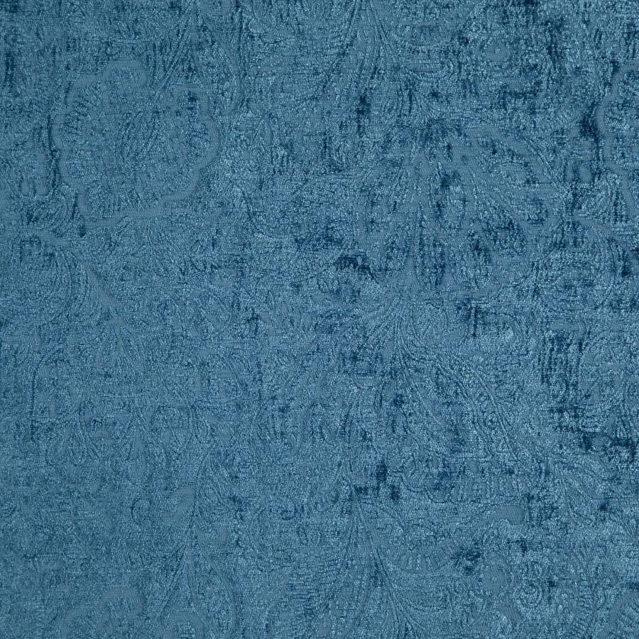Folie # 305 Ocean by Maxwell Designer Fabric Classic Chenilles 85% POLYESTER/15% COTTON INDIA V-13.4"H-13.75" 55" - Swanky Fabrics -