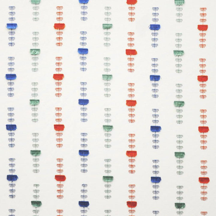 Flag Bearer # 302 Fiesta by Maxwell Designer Fabric Color Theory-Vol.V Sorbet 60% COTTON/17% POLYESTER 15% RAYON INDIA V-3.75"H-10.4" 54"EMB.52" - Swanky Fabrics -