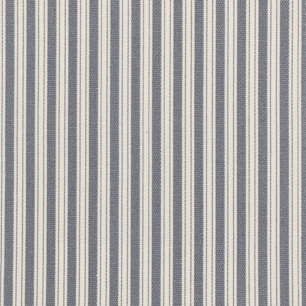 Forge 3 Charcoal by Stout Designer Fabric JUST STRIPES DENIM/SLATE 100%COT USA WYZENBEEK 12 000 DOUBLE RUB WEAR TEST (MEDIUM DUTY) Horizontal: 0.375 and Vertical: 0.000 56.5 in - Swanky Fabrics -