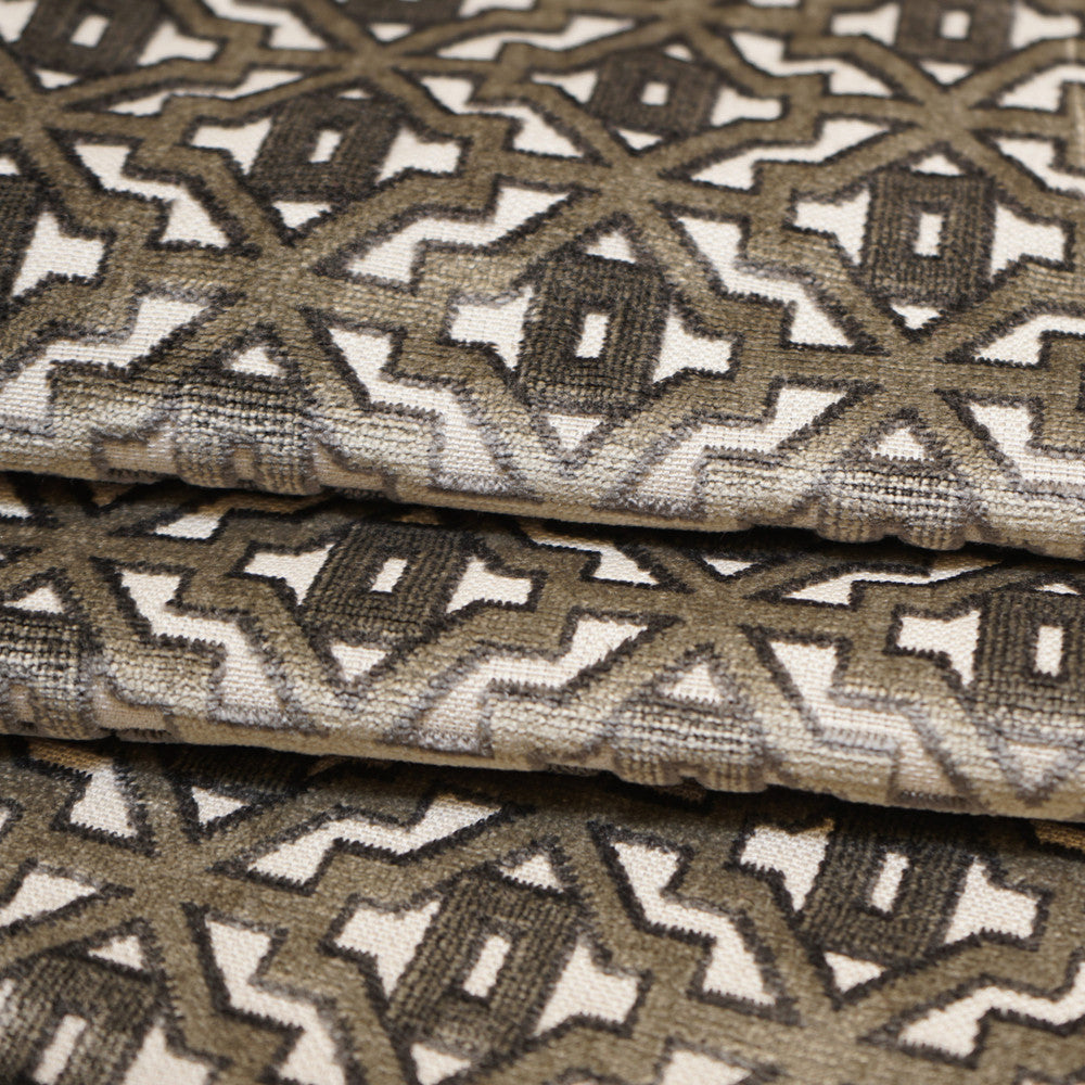 Foxtrot 96Sj101 by JF Designer Fabric JF Studio 70% Viscose, 30% Polyester Belgium 25000 Horizontal: 3.375 and Vertical: 2.25 54 - Swanky Fabrics -
