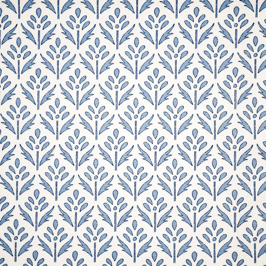Floraison # 132 Bluebonnet by Maxwell Designer Fabric Color Theory-Vol. Ix Pacific 100% COTTON SPAIN V-3.5" H-2.3" 55" - Swanky Fabrics -