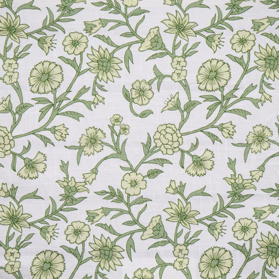 Frangipani # 345 Tarragon by Maxwell Designer Fabric Color Theory-Vol.Viii Rosemary 100% COTTON SPAIN V-10.5" H-9" 55" - Swanky Fabrics -