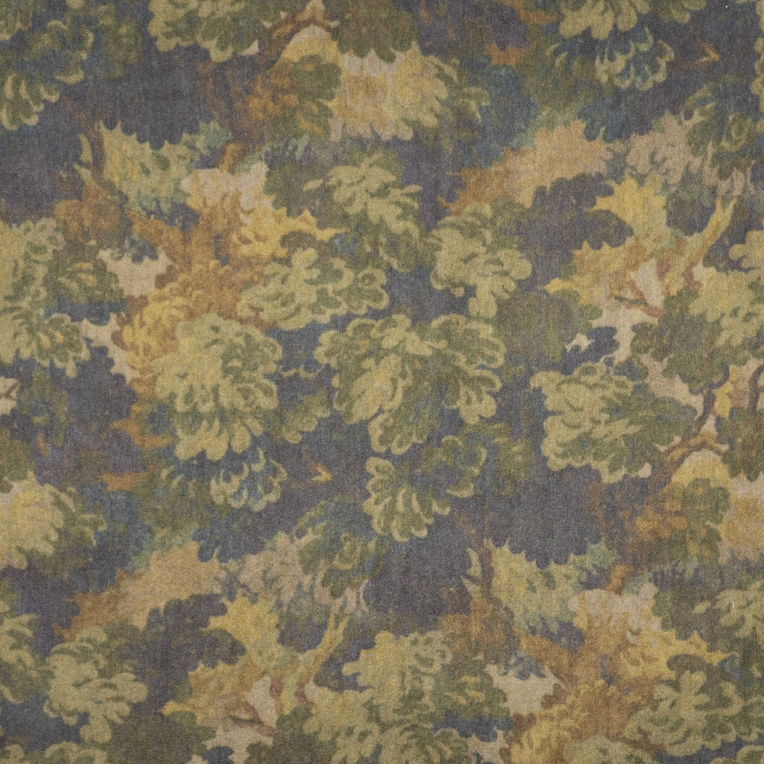 Flora # 407 Foliage by Maxwell Designer Fabric Telafina Season Xviii 50% MOHAIR 50% ACRYLIC TURKEY V-26" H-24" 55" - Swanky Fabrics -