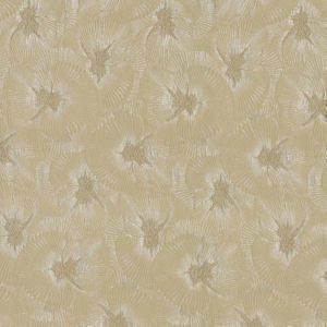 Francis Sand by Norbar Designer Fabric SENSATION 100% POLYESTER INDIA 22"V 9 1/2"H 54 - Swanky Fabrics -