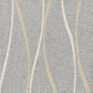 Franco Champagne by Norbar Designer Fabric SHEER TRENDS 100% POLYESTER CHINA 15"V 18"H 118 - Swanky Fabrics -