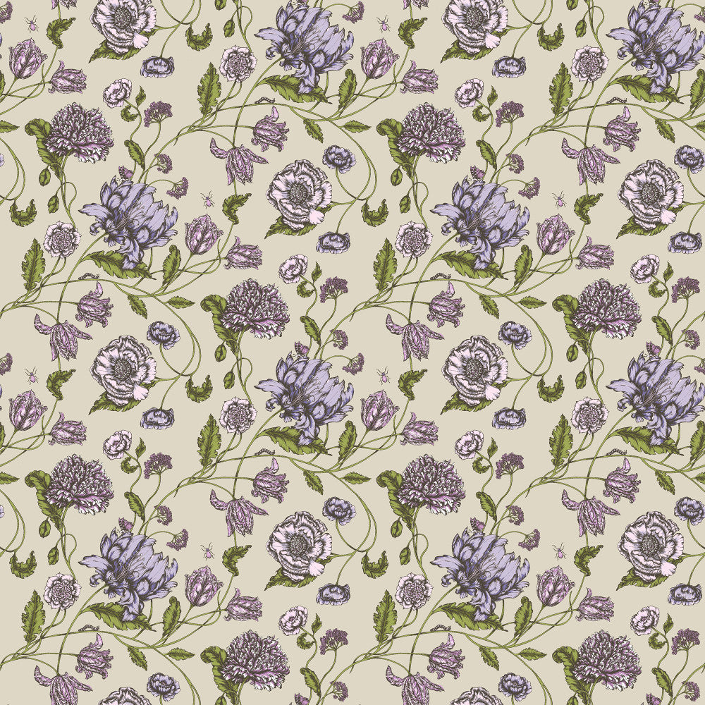 Freesia 51J7751 by JF Blendworth Designer Fabric Hampshire Book 100% Cotton Netherlands 20000 Horizontal: 27.125 and Vertical: 24.5 57 - Swanky Fabrics -