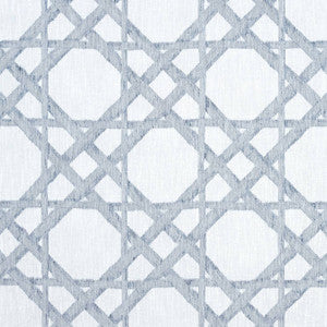Cyrus Cane Embroidery Navy FWW7134 by Thibaut Designer Fabric