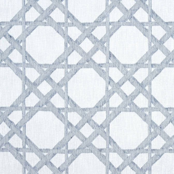 Cyrus Cane Embroidery Navy FWW7134 by Thibaut Fabric Thibaut Fabric Cyrus Cane Embroidery Navy FWW7134Fabric Atmosphere 75% Polyester, 25% Linen TURKEY </p><p>Repeat: V: 13 123 - Fabric Carolina -