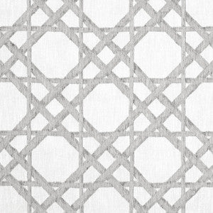 Cyrus Cane Embroidery Smoke FWW7135 by Thibaut Designer Fabric
