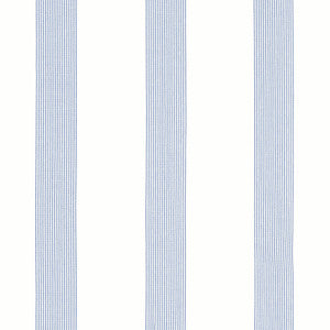 Sabine Stripe Oxford Blue FWW81736 by Thibaut Designer Fabric