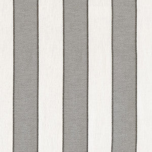 Intaglio Stripe Charcoal FWW81746 by Thibaut Designer Fabric