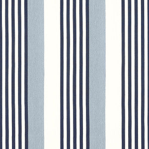 Riviera Stripe Oxford Blue and Navy FWW81768 by Thibaut Designer Fabric
