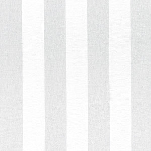 Newport Stripe Platinum and White FWW8217 by Thibaut Designer Fabric