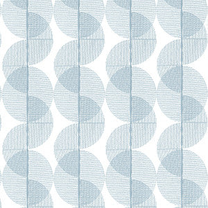 Cyclone Embroidery Ocean FWW8256 by Thibaut Designer Fabric