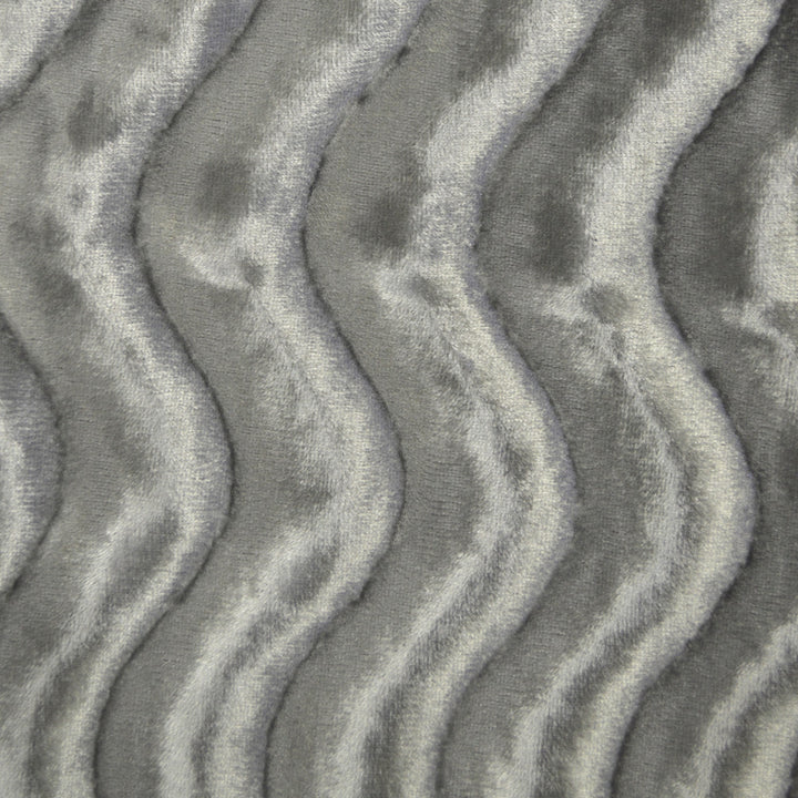 Flatbush Silver by Europatex Designer Fabric Flatbush 100% Polyester China Horizontal: 1.5" and Vertical: N/A 110" - Swanky Fabrics -