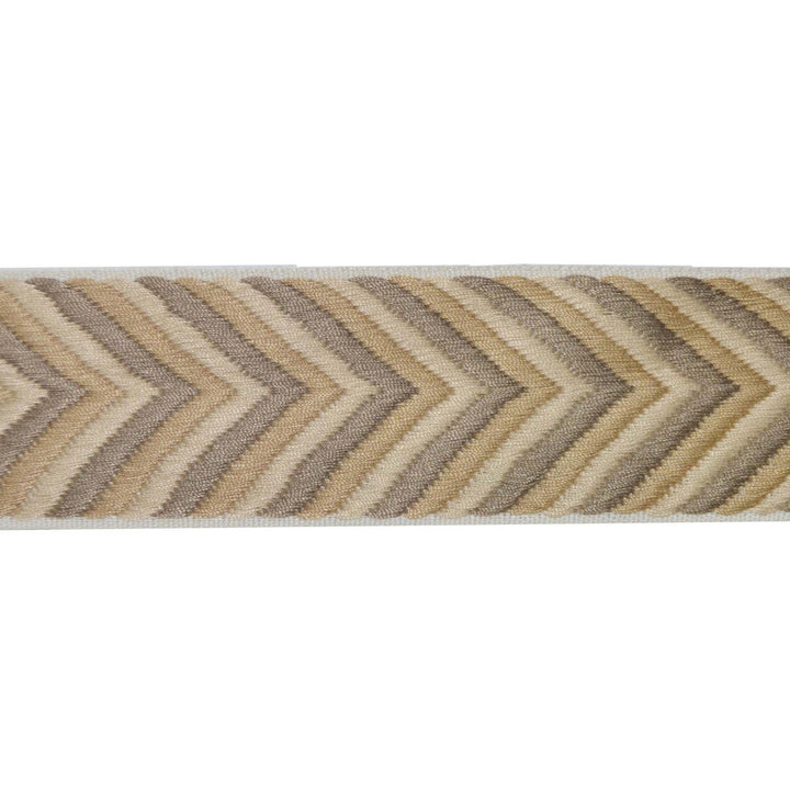 Flounder Beige by Europatex Designer Fabric Sirenia 50% Viscose, 50% Cotton 2.50 inches - Swanky Fabrics -
