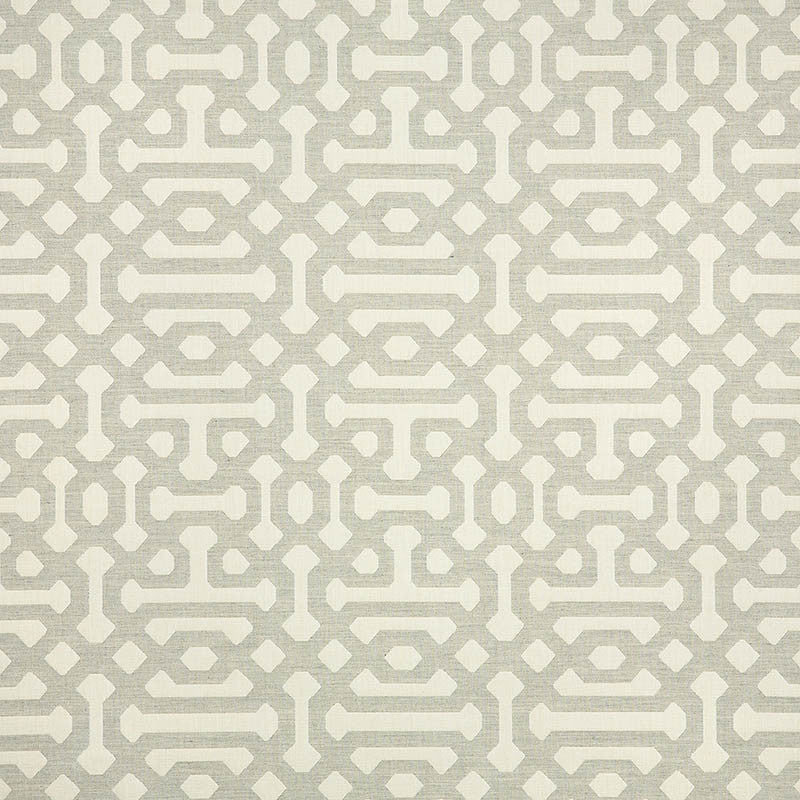 45991-0002 Fretwork Pewter by Sunbrella Designer Fabric Cushion Furniture Drapery Fabrics > Sunbrella Jacquards 100% Acrylic USA or Imported 14.74" 54" - Swanky Fabrics -