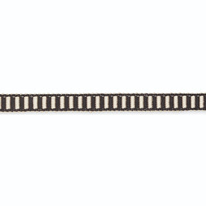 Claudine Silk Gimp 1/2" Obsidian/Pewter G500-13 by Schumacher Designer Trim