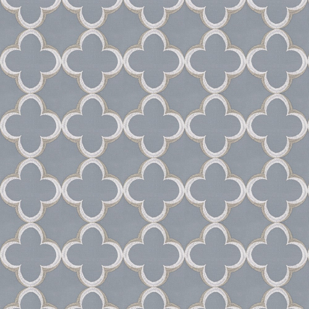 Gable 1 Slate by Stout Designer Fabric COLOR MY WINDOW BLUE/NAVY 70%COT 30%POL %PEMB INDIA Horizontal: 4.750 and Vertical: 4.750 52 in - Swanky Fabrics -