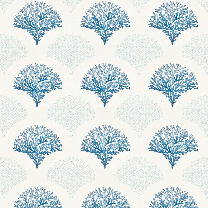Gadabout 2 Blue/White by Stout Designer Fabric RAINBOW LIBRARY LAKE/INDIGO 40%COT 20%SVI 20%POL 20%LIN %BEMB INDIA Horizontal: 8.625 and Vertical: 7.875 52 in - Swanky Fabrics -